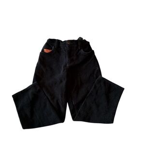 Empyre Black Corduroy Baggy Skate Pants Size 24 Wide Leg Y2K Streetwear